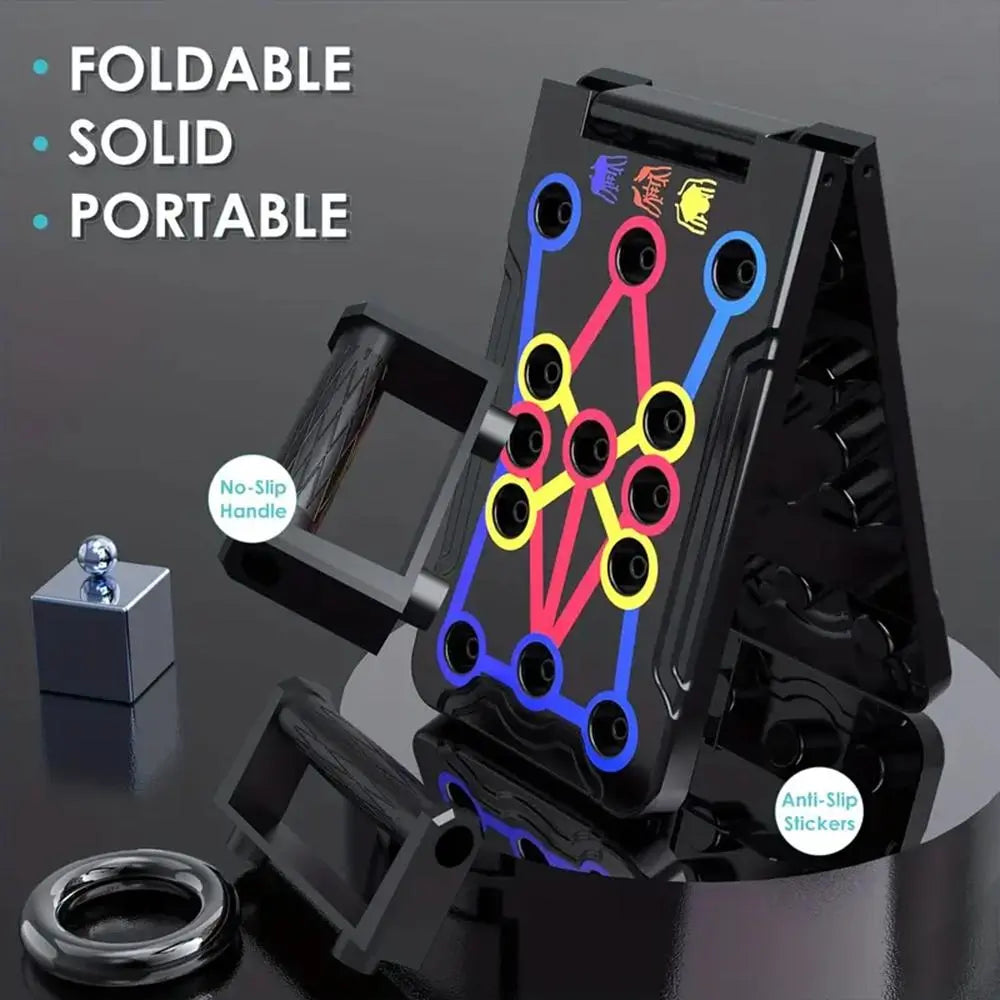 Push-Up Board and Abdominal Training Stand, Portable Fitness Equipment for Home Gym, Strength Training Solution