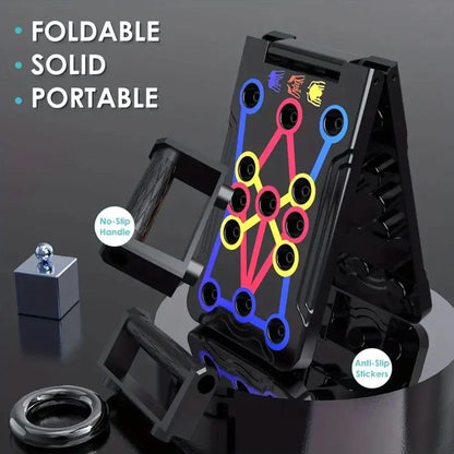 Push-Up Board and Abdominal Training Stand, Portable Fitness Equipment for Home Gym, Strength Training Solution