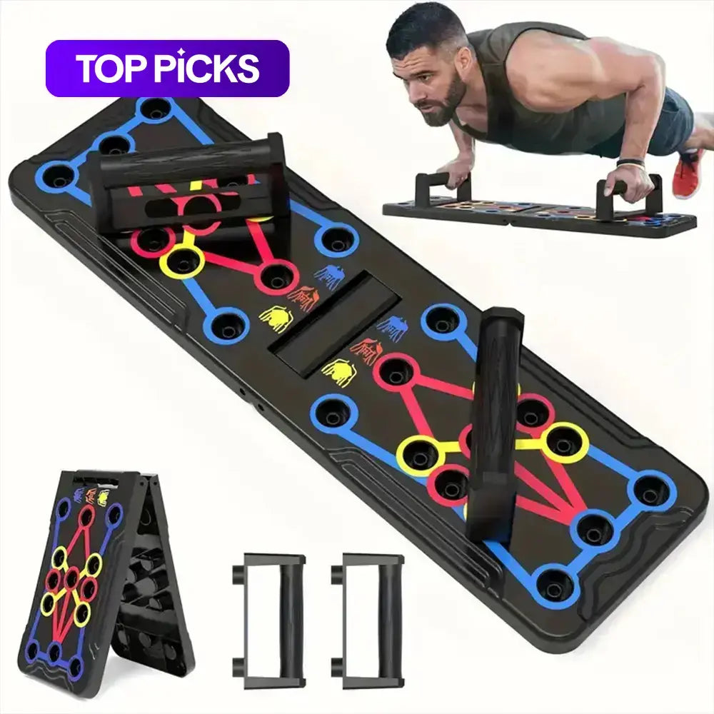 Push-Up Board and Abdominal Training Stand, Portable Fitness Equipment for Home Gym, Strength Training Solution