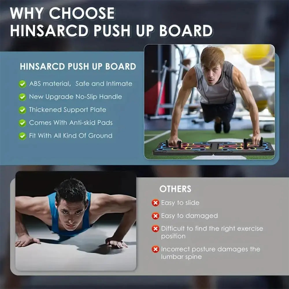 Push-Up Board and Abdominal Training Stand, Portable Fitness Equipment for Home Gym, Strength Training Solution