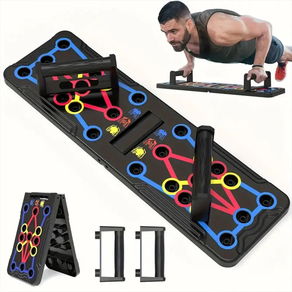 Push-Up Board and Abdominal Training Stand, Portable Fitness Equipment for Home Gym, Strength Training Solution